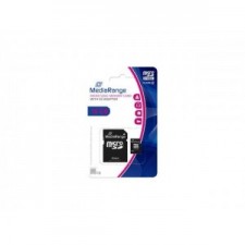 MediaRange Micro SDHC  16Gb Class 10 With SD Adapter, - Card memorie