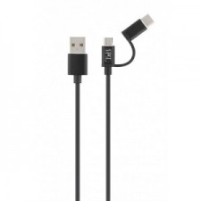 TnB MicroUSB / USB-C To USB Cable Charge, Synchro, 1M, Bk - Cablu