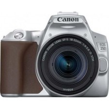 Canon EOS 250D Aparat Foto DSLR Kit cu Obiectiv EF-S 18-55mm IS STM Silver
