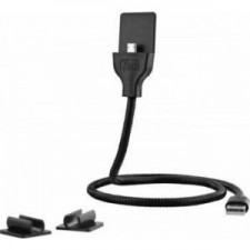 TnB Metalic Micro USB Cable Charge, Synchro And Support, 60Cm, Bk - Cablu